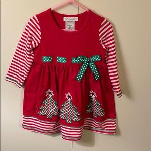 Bonnie Jean Christmas dress EUC
